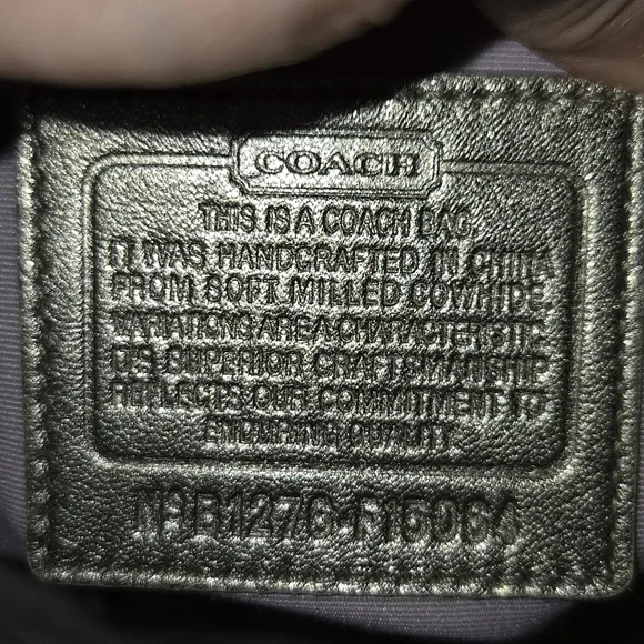 Coach Gold Metallic Pebbled Leather Hobo - Picture 10 of 10